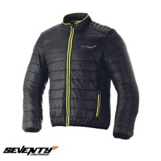 Geaca (jacheta) barbati pentru scuter - motocicleta Urban Seventy model SD-A5 culoare: negru/verde fluor &ndash; tip Softshell &ndash; greutate redusa Negru/galbe