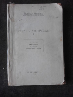 DREPT CIVIL ROMAN - TUDOR R. POPESCU VOL.1 foto