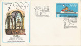Rom&acirc;nia, Traseul flăcării olimpice prin Rom&acirc;nia, plic, R&acirc;mnicu V&acirc;lcea, 1972