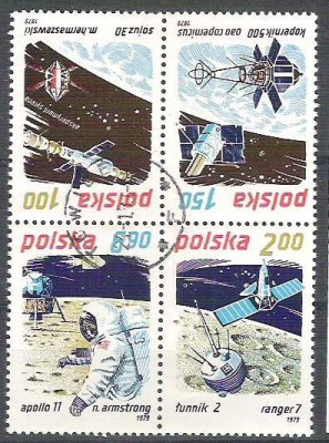 Poland 1979 Space, in block, used H.055 foto