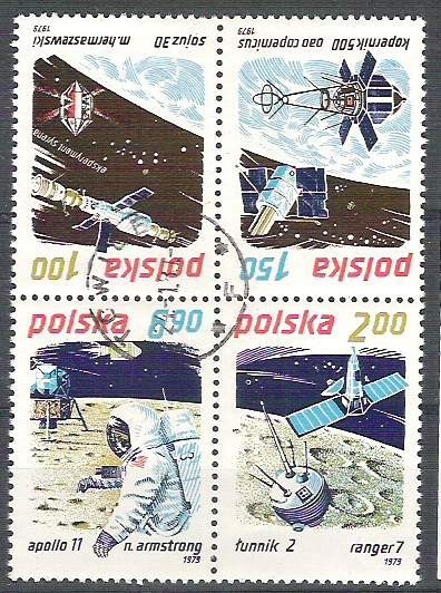 Poland 1979 Space, in block, used H.055