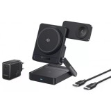 Incarcator Retea Wireless Baseus PicoGo AF21 3in1, 35W, Negru E0205401