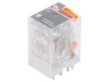 Releu electromagnetic 4PDT Ubobină 12VAC Icontacte max 6A, ABB