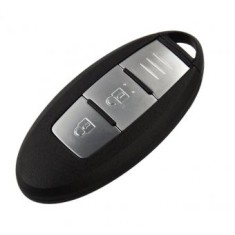 Cheie auto completa compatibila Nissan Micra K13, Leaf 2 butoane 315 MHZ PCF7952A/HITAG2 ID46 TWB1J701 OE 85E3-1HH0D