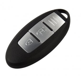 Smart key Nissan Patrol Pathfinder Qashqai 2 butoane suport baterie dreapta