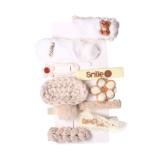 Set 10 agrafe de par, tip cleme diferite modele, noante de alb si nude