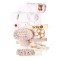 Set 10 agrafe de par, tip cleme diferite modele, noante de alb si nude