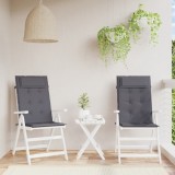Gossi perne scaun cu spatar inalt 2 buc, antracit, tesatura oxford