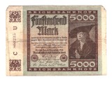 Bancnota Germania 5000 mark/marci 2 decembrie 1922, stare buna