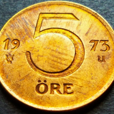Moneda 5 ORE - SUEDIA, anul 1973 *cod 2149 B