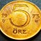 Moneda 5 ORE - SUEDIA, anul 1973 *cod 2149 B