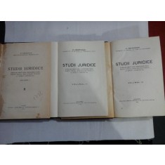 STUDII JURIDICE volum I; II; III - N. GEORGEAN - Bucuresti, 1926 / 1928 / 1930
