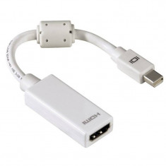 Adaptor Hama miniDisplayPort Male - HDMI Female alb foto