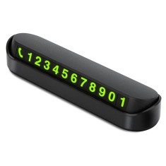Suport numar telefon afisaj parcare numar telefon/parcare temporara, Negru