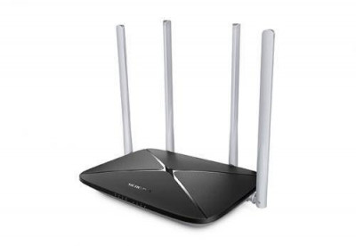 Router wireless dual band AC12 AC1200 4 antene fixe Mercusys foto