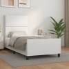 VidaXL Cadru de pat cu tăblie, alb, 80x200 cm, piele ecologică 3125477