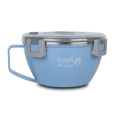 Caserola rotunda Nava We care 850 ml albastru FitLine Training foto