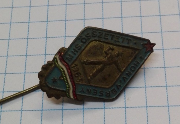 Insigna Ungaria 1963 - Conc. sport Honved Insigna Ungaria 1963 - Conc. sport Honved