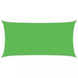 Panza parasolar verde dreptunghiular 2,5x5 m HDPE 160 g/m&sup2;
