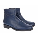 Cumpara ieftin Ghete barbati din piele naturala, imblanite, elegante, cu fermoar, Bleumarin - LGB99BLA1