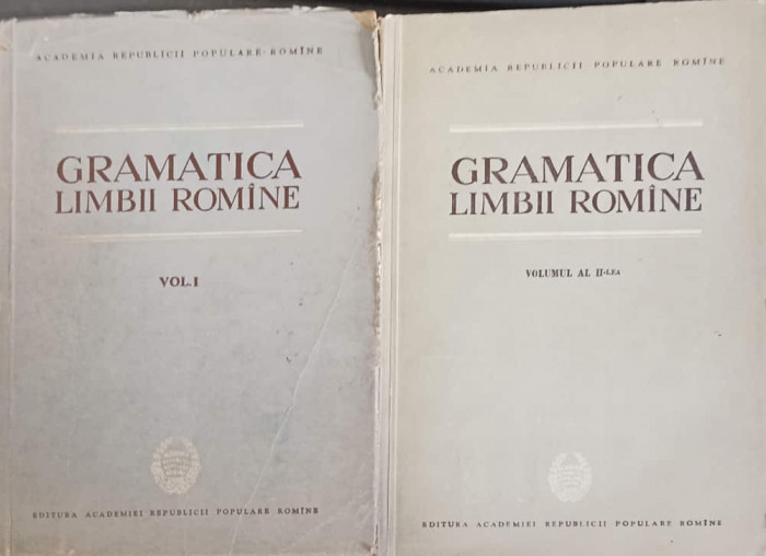 GRAMATICA LIMBII ROMANE VOL.1-2-DIMITRIE MACREA