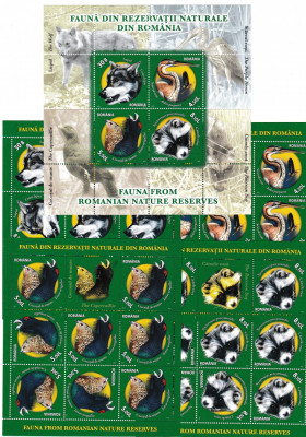 Romania 2011 - FAUNA - 4 minicoli + colita - Nominal - 30 % - MNH foto