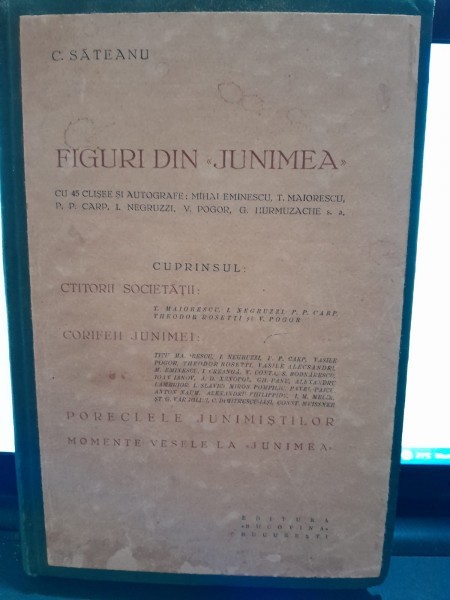 Figuri din Junimea - C. Sateanu