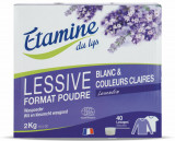 Detergent pudra BIO rufe albe si culori deschise, parfum lavanda Etamine