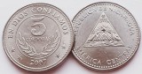 1606 Nicaragua 5 Cordobas 2007 km 90 UNC, America Centrala si de Sud