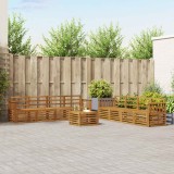 vidaXL Seturi de canapele 9 pcs natural Lemn Solid de Acacia 3374559