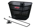 Cos fata biciclete HT-012, culoare negru, 34x25,5x24cm, 600 grame, prindere 1&quot; Cod:A062