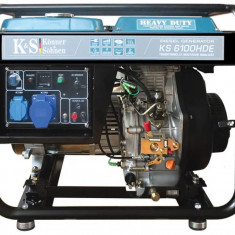 Generator de curent 5.5 kW diesel - Heavy Duty - Konner & Sohnen - KS-6100DE-HD