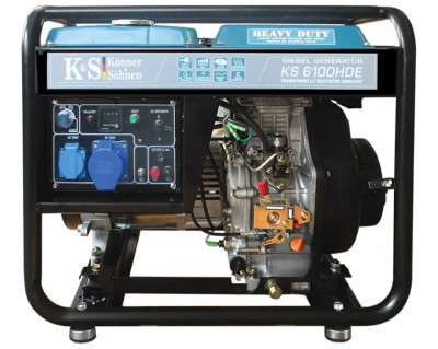 Generator de curent 5.5 kW diesel - Heavy Duty - Konner &amp;amp; Sohnen - KS-6100DE-HD foto