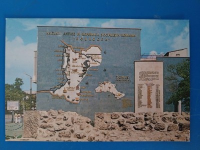 CPIB 23224 CARTE POSTALA - CONSTANTA. HARTA ARHEOLOGICA A DOBROGEI, NECIRCULATA foto