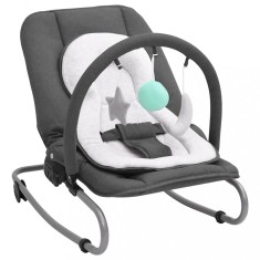 vidaXL Balansoar pentru bebeluși, antracit, oțel 10254