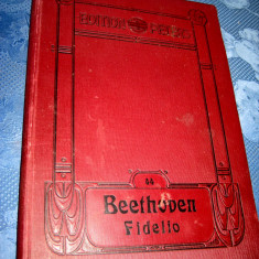 B64-Album vechi Beethoven Fidelio anii 1900 pian editie Lux.