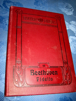 B64-Album vechi Beethoven Fidelio anii 1900 pian editie Lux. foto