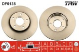 Disc frana FORD C-MAX II Van (2010 - 2016) TRW DF6138