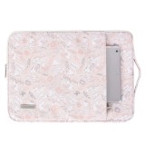Husa pentru laptop 13-14 din piele CanvasArtisan, roz, G4-89