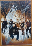 Autografe al trupei power metal Sonata Artica pe fotografie, 5 semnaturi