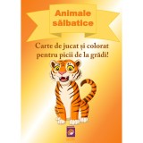 Animale salbatice. Carte de jucat si colorat pentru picii de la gradi!, Delia Tautan, Lizuka Educativ