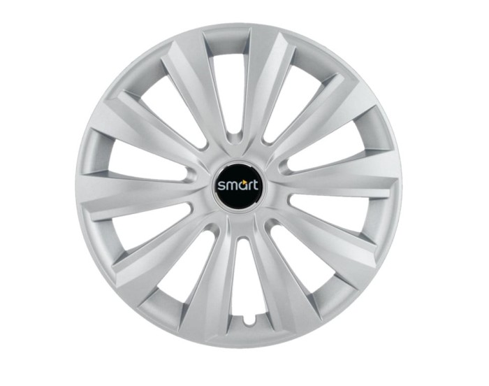 Set 4 capace roti Delta cromat R14 pentru gama auto Smart