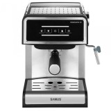 Espressor Samus Obsession 20, Presiune 20 bari, 850 W, Panou touch control, 1.6 litri, Argintiu
