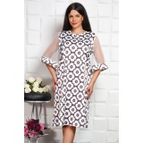 Rochie din Tafta Rebeca Floral - 52Marimea