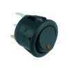 Intrerupator CR 20.2mm 20A 14Vdc negru LED galben