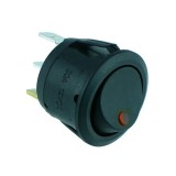 Intrerupator CR 20.2mm 20A 14Vdc negru LED galben