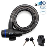 Incuietoare lant antifurtcu cheie EWLK026 neagra