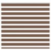 Jaluzea tip zebra maro lățime țesătură 150,9 cm poliester