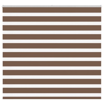 Jaluzea tip zebra maro lățime țesătură 150,9 cm poliester foto