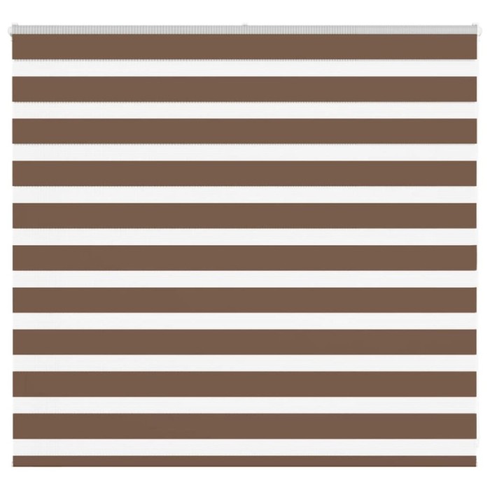 Jaluzea tip zebra maro lățime țesătură 150,9 cm poliester